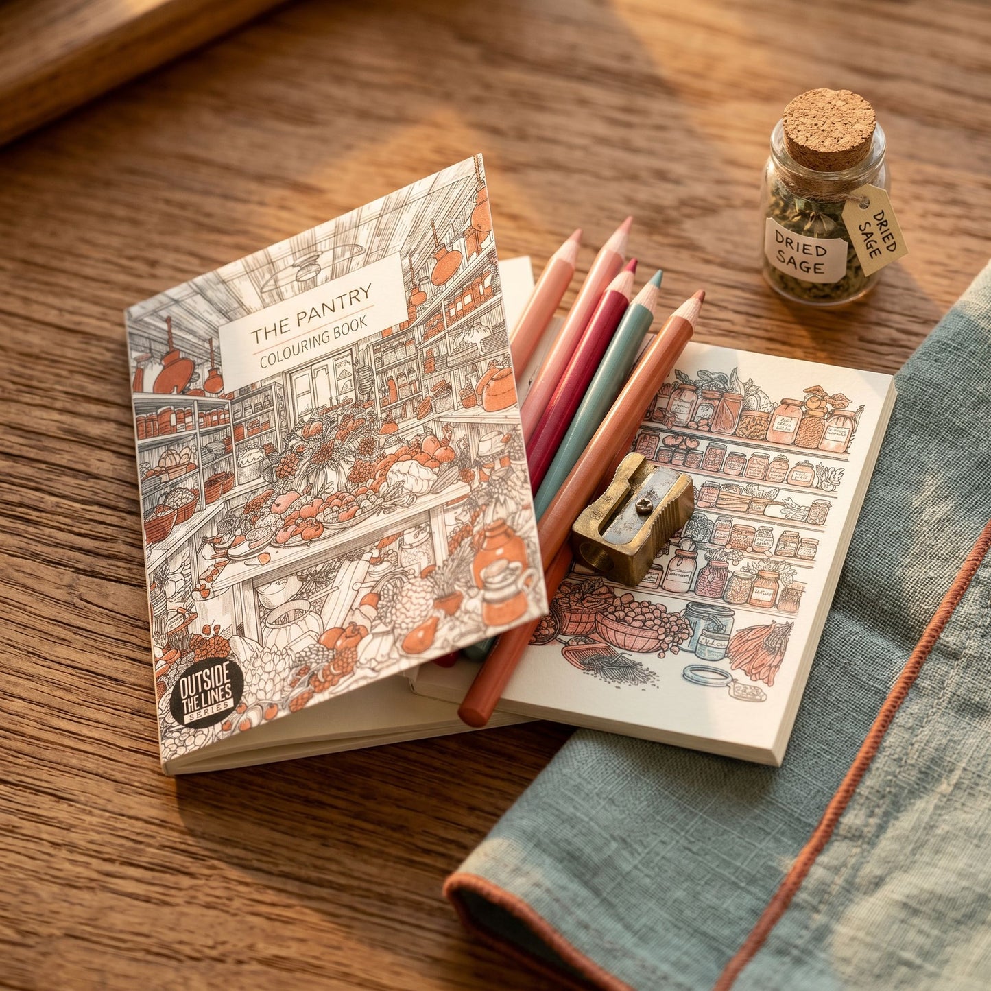 The Pantry Micro Colouring DIY Book