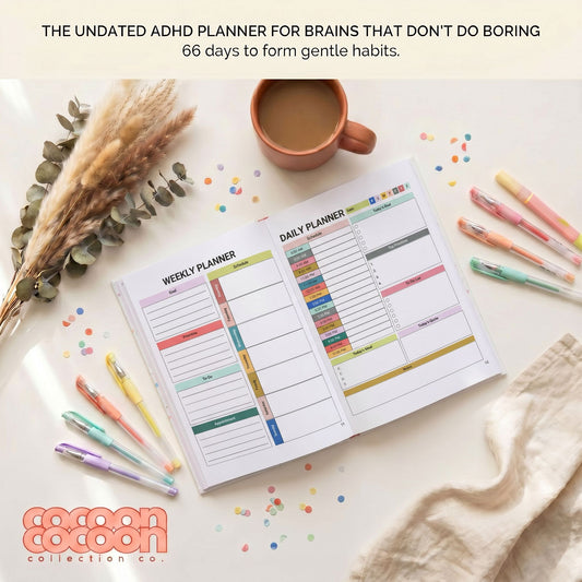 The Busy Head Planner: An Undated Daily Planner for ADHD Brains, Neurodivergent Thinkers and Creatives Who Don't Do Boring