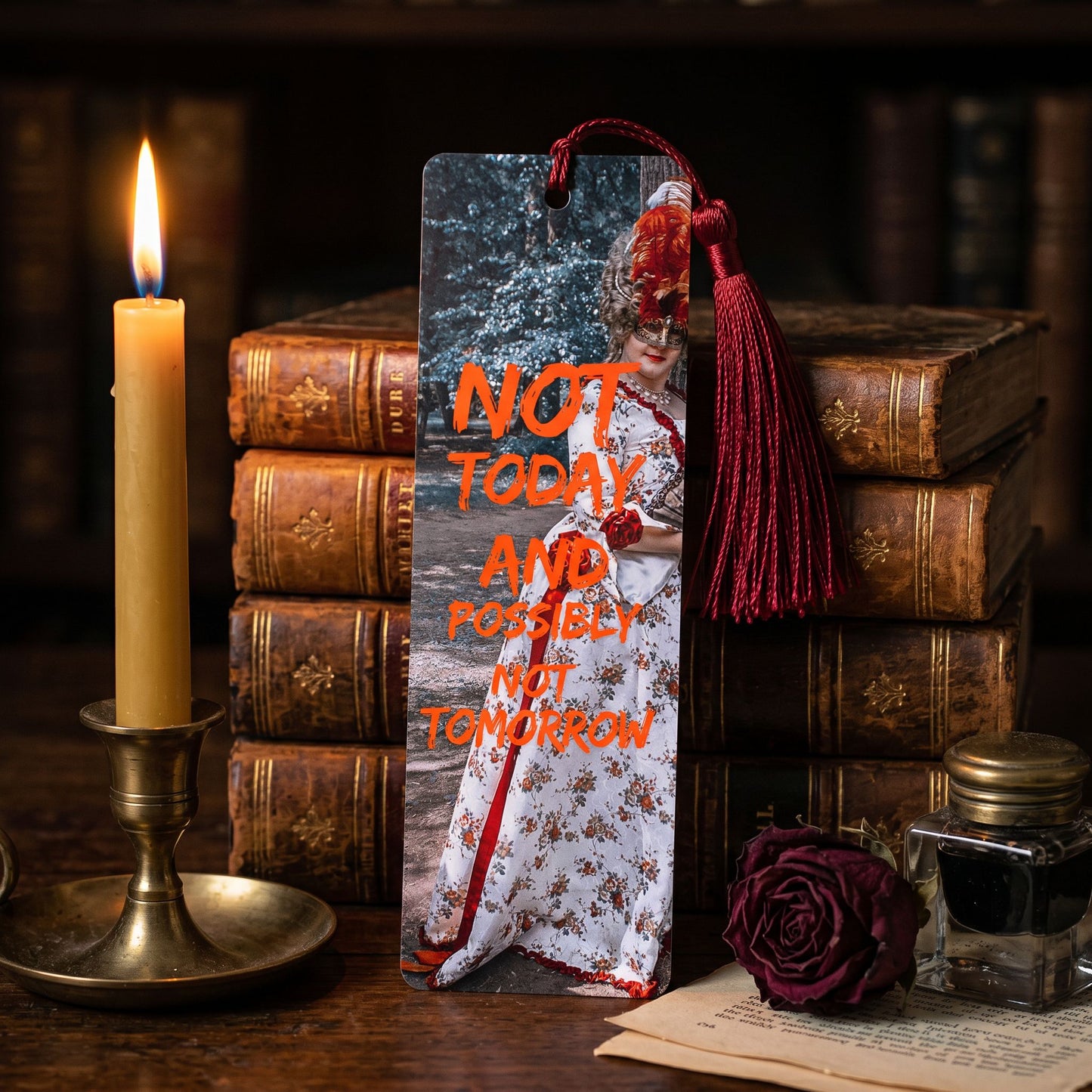 Victorian Bookmark, Dramatic Dark Academia