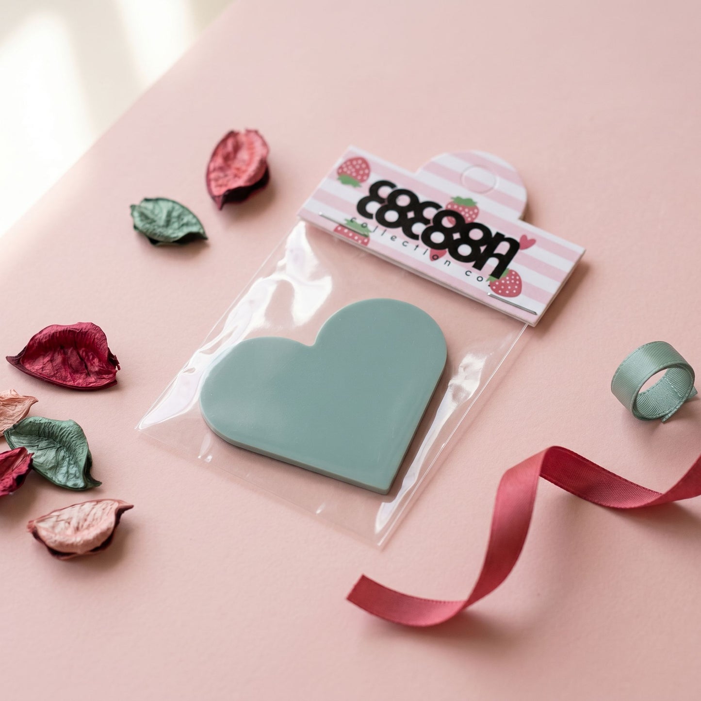 Leatherette Heart Bookmark