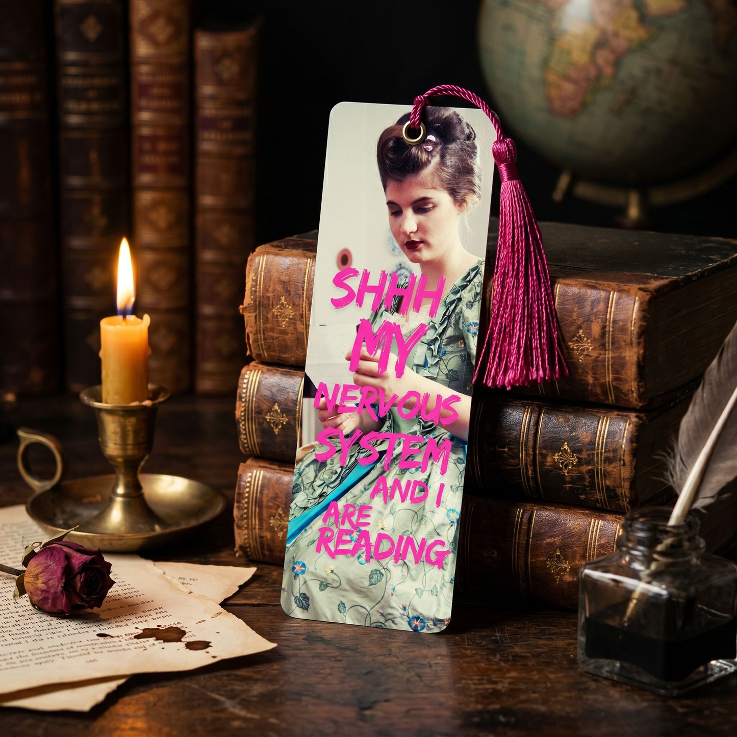 Victorian Bookmark, Dramatic Dark Academia