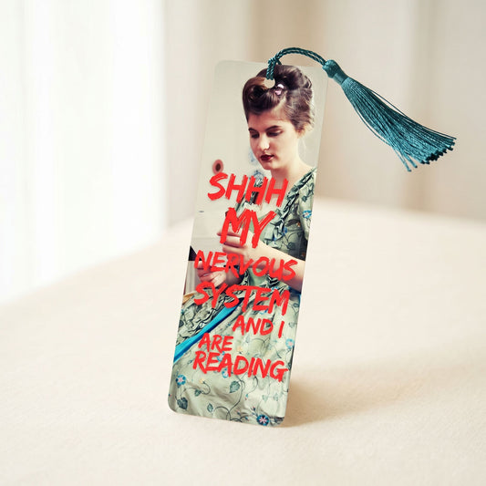 Funny Victorian Bookmark, Dark Academia Stationery