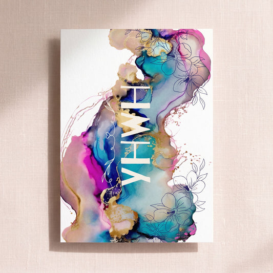 YHWH Alcohol Ink | Greeting Card