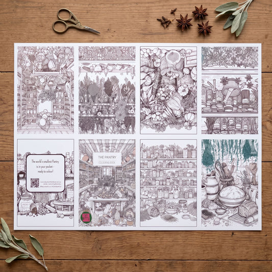 The Pantry Micro Colouring DIY Book