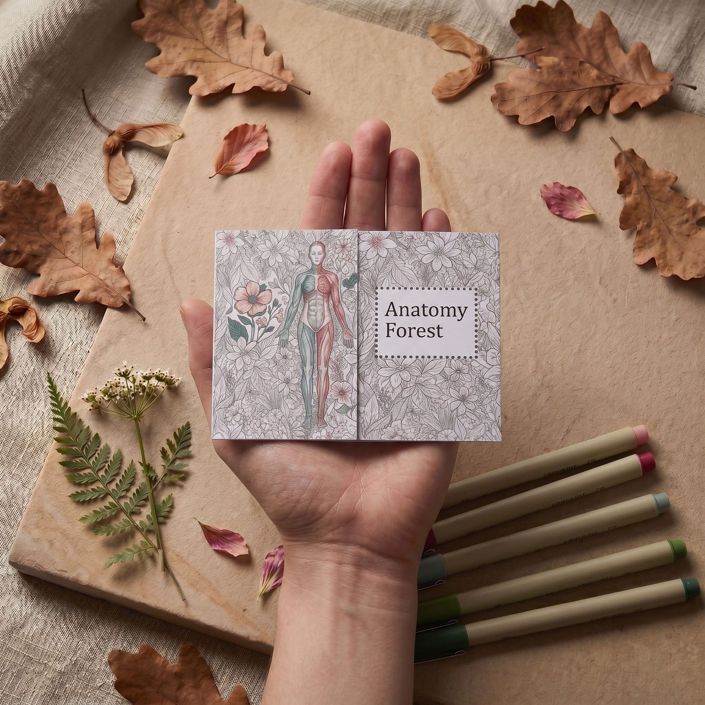 Anatomy Forest Micro Colouring DIY Book