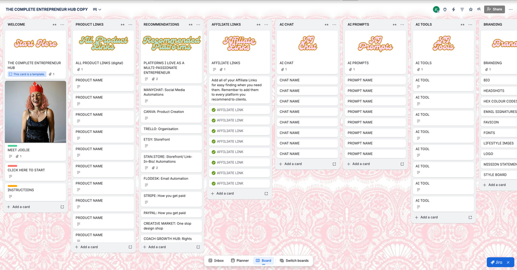 The Complete Entrepreneur Trello Hub Command Centre