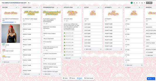 The Complete Entrepreneur Trello Hub Command Centre