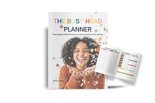 The Busy Head Planner: An Undated Daily Planner for ADHD Brains, Neurodivergent Thinkers and Creatives Who Don't Do Boring