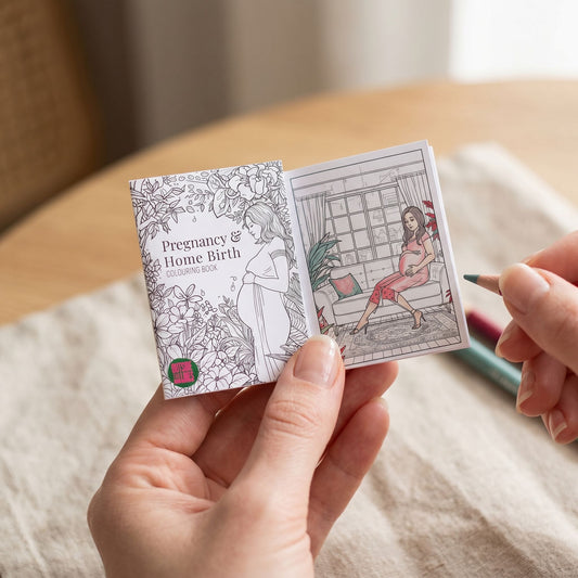 Pregnancy & Home Birth Micro Colouring DIY Book