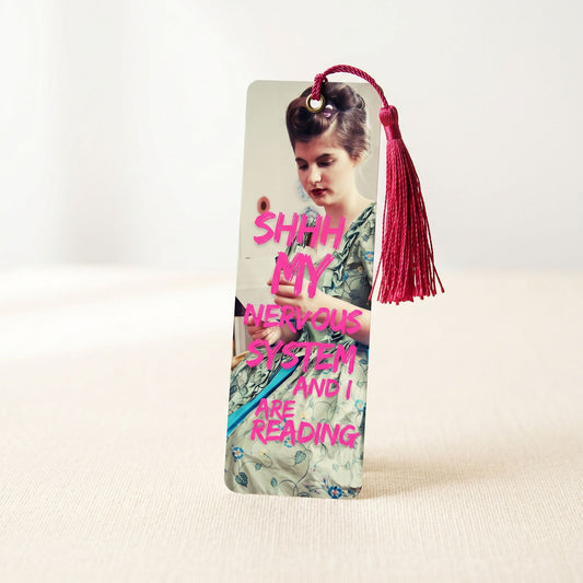 Funny Victorian Bookmark, Dark Academia Stationery