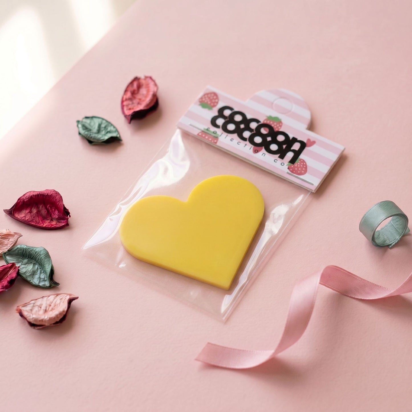 Leatherette Heart Bookmark