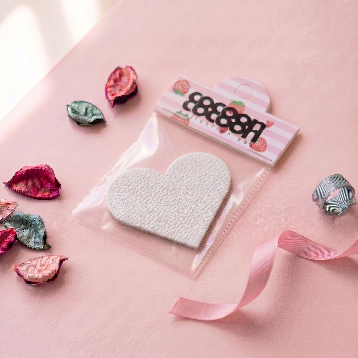 Leatherette Heart Bookmark