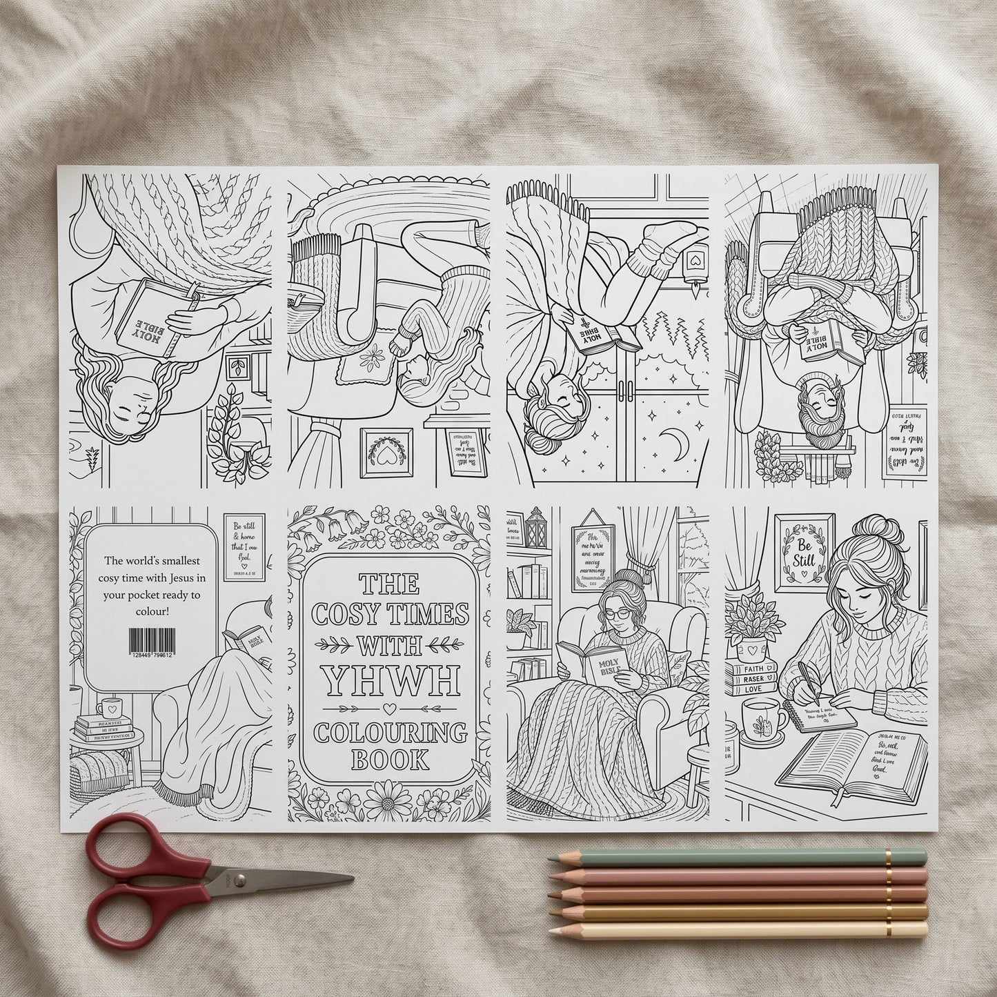 Cosy Times with YHWH Micro Colouring DIY Book