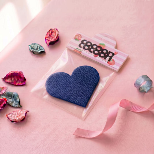 Leatherette Heart Bookmark