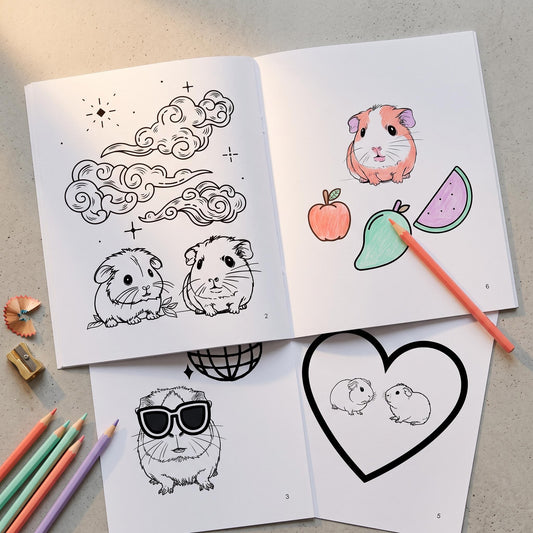 Guinea Pig City Colouring Book