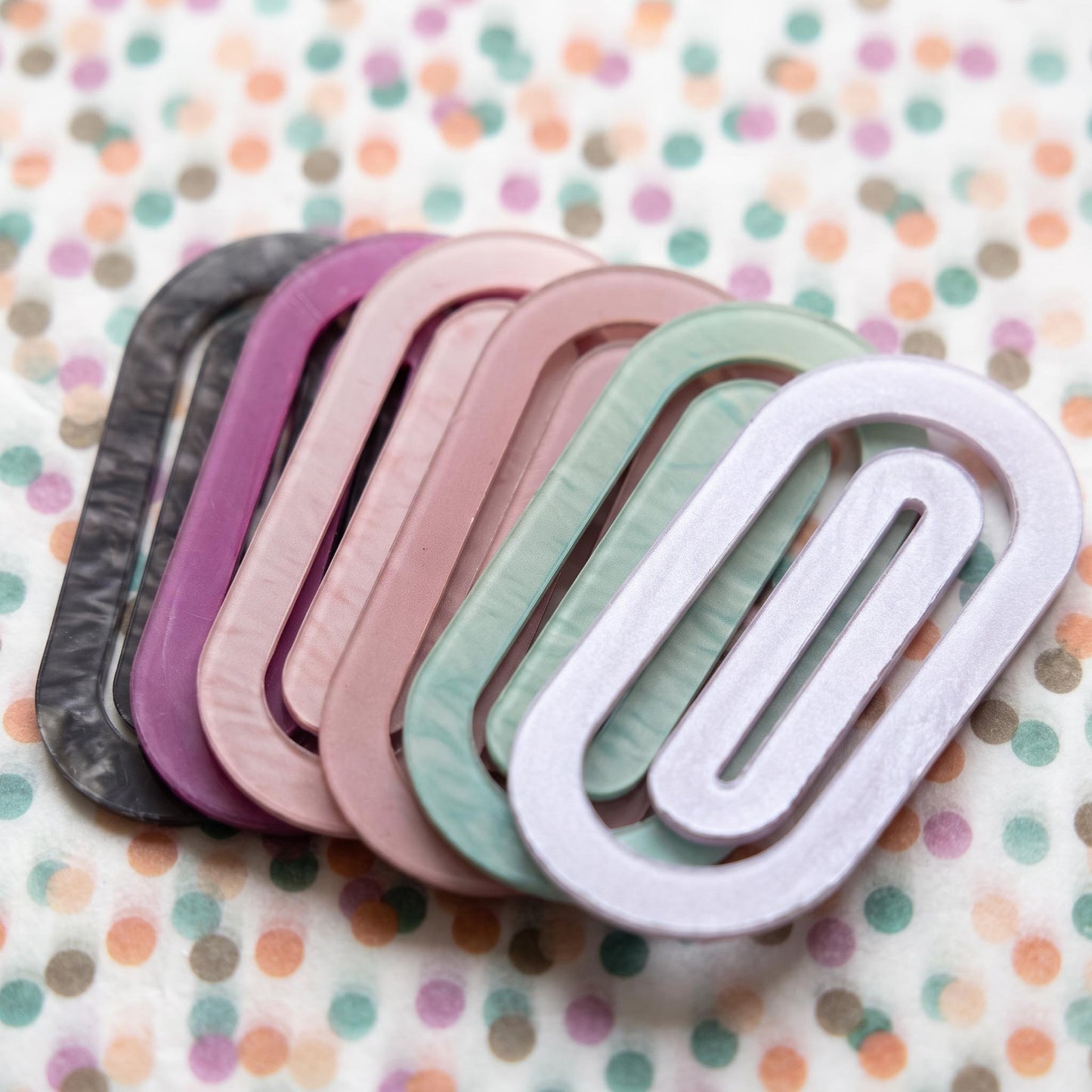 Oversized Acrylic Planner Clip, Sold Individually
