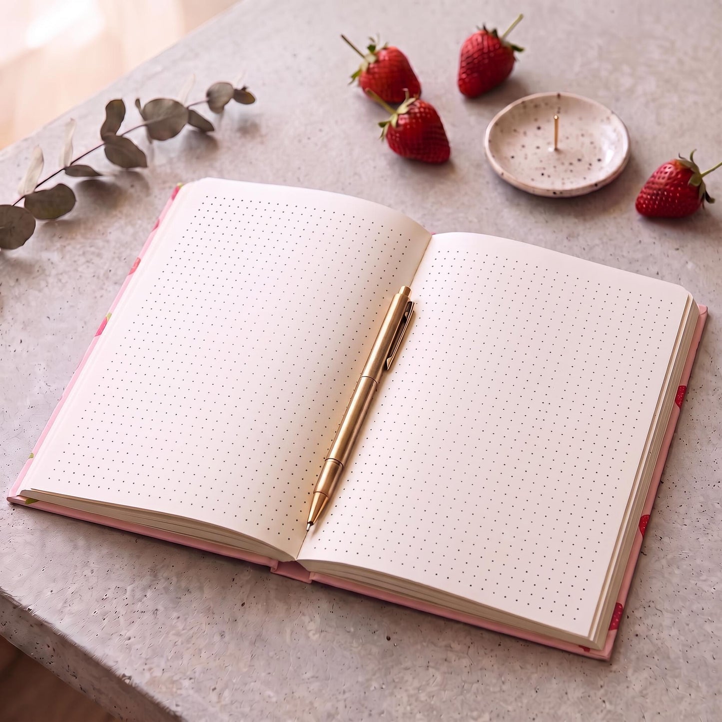 Antihustle, Strawberry Hardcover Journal
