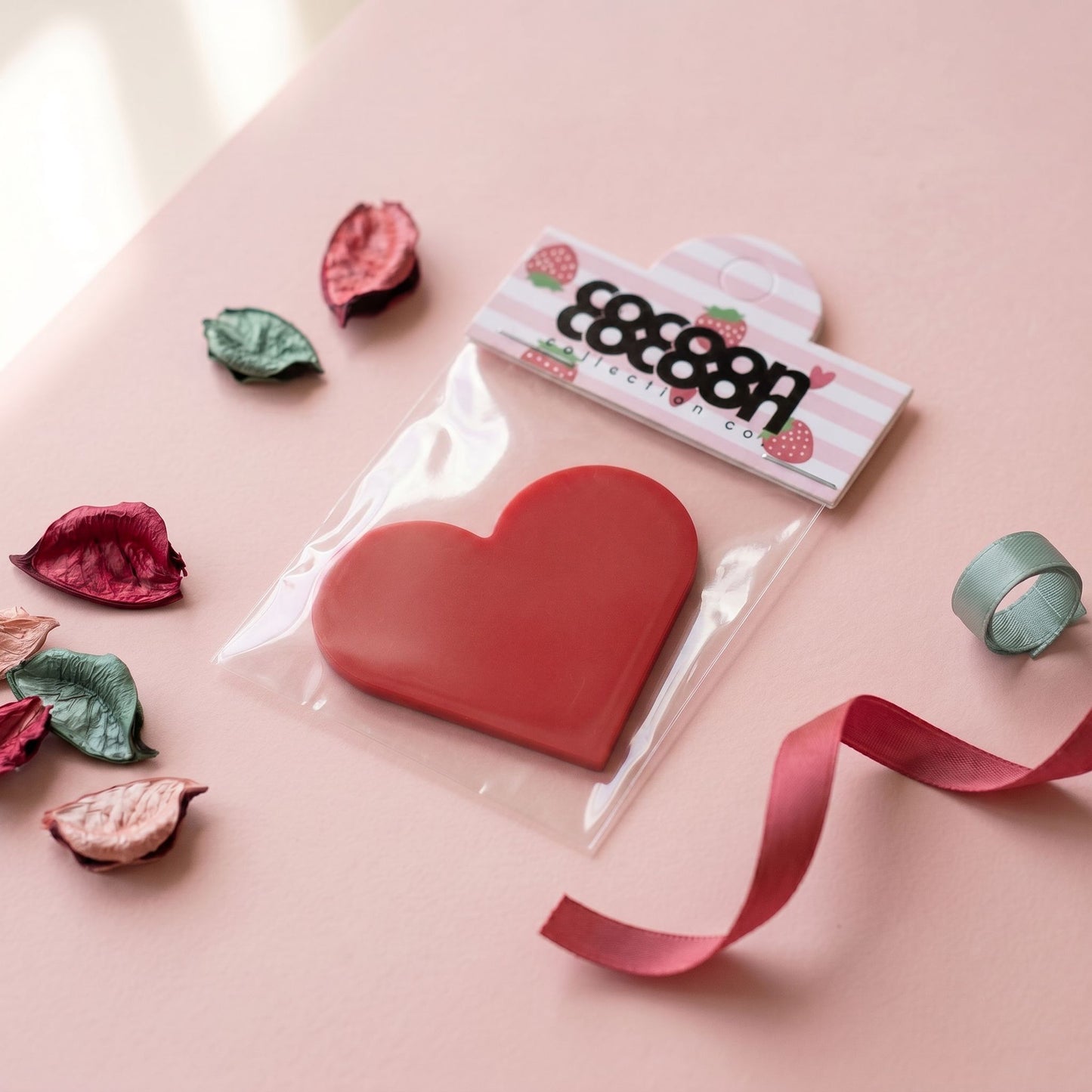 Leatherette Heart Bookmark