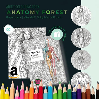Anatomy Forest Colouring Book